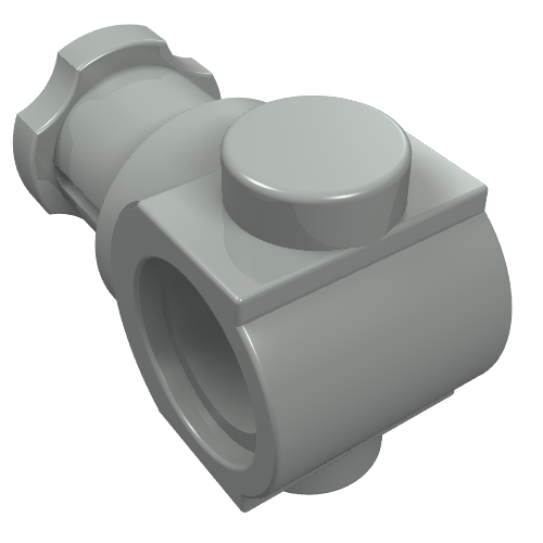 Lego Technic Axle and Pin Connector / Light Gray