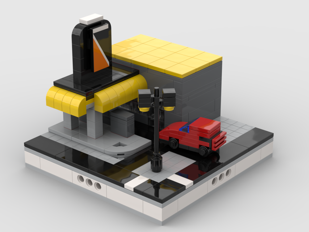 Lego Gas Station for Mini Modular City