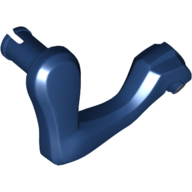 Lego Animal Body Part, Dinosaur, Raptor Arm / Leg, Right with Black Pin, Black Claws Print / Dark Blue