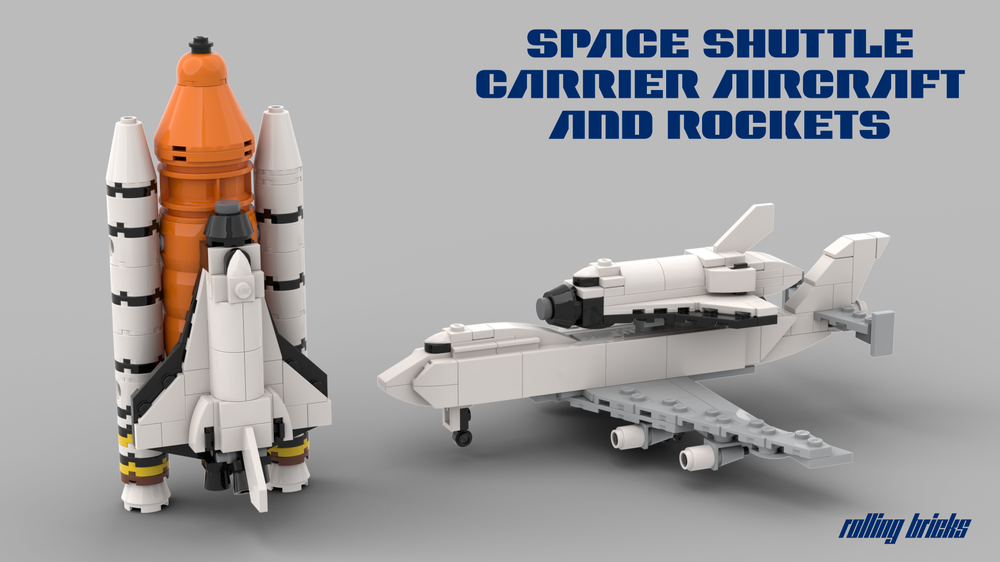 Lego Space Shuttle Carrier Aircraft and Rockets