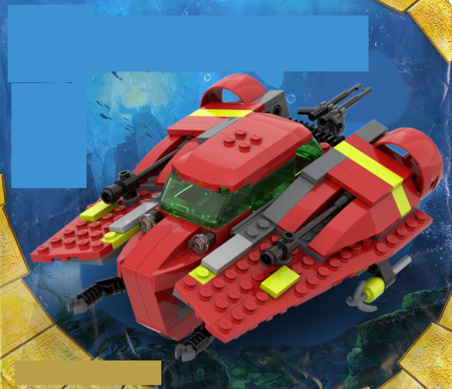 Lego Snowspeeder - Atlantis Themed