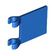 Lego Flag 2 x 2 Square [Thin Clips] / Blue