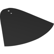 Lego Large Figure Cape, 2 Holes / Black