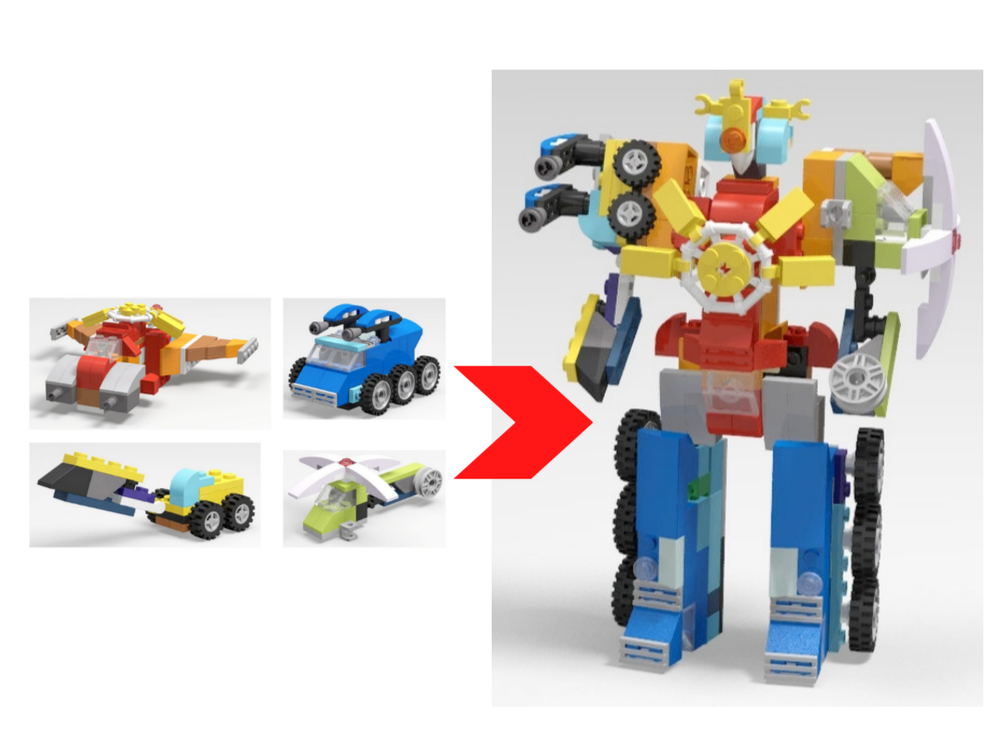 Lego 10696 4 in 1 Titan Mech