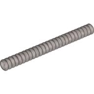 Lego Hose, Ribbed 7mm D. 9L / 7.2cm / Flat Silver