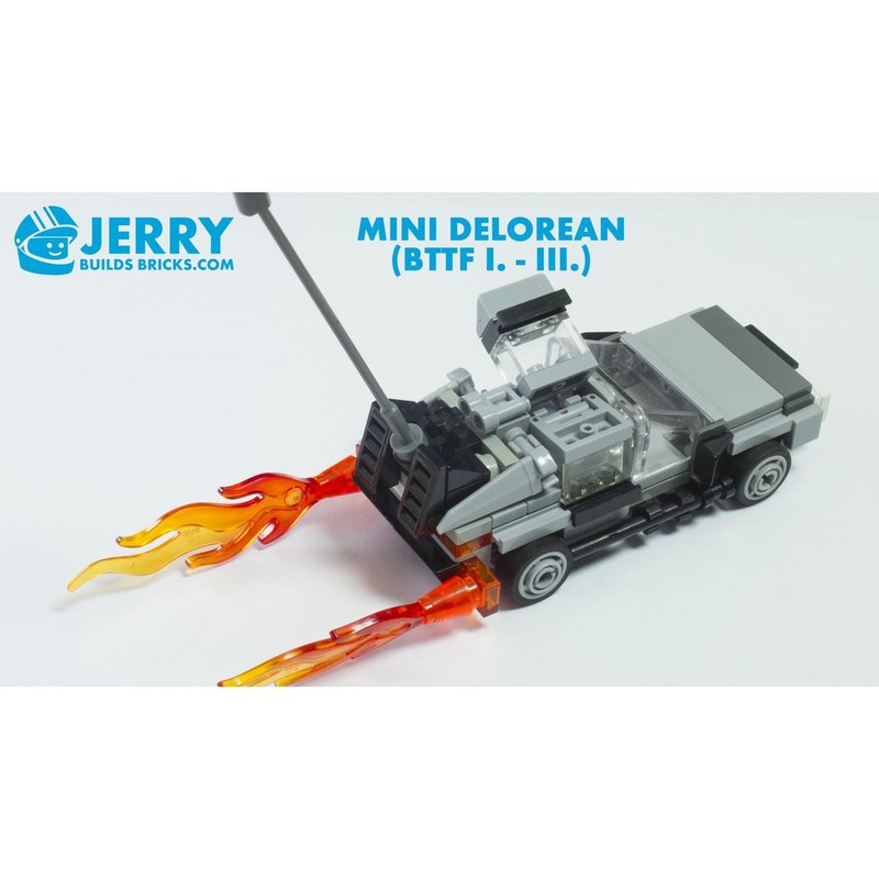 Lego Mini DeLorean Time Machine (three versions)