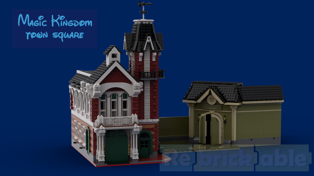Lego Magic Kingdom Firehouse & Car Barn