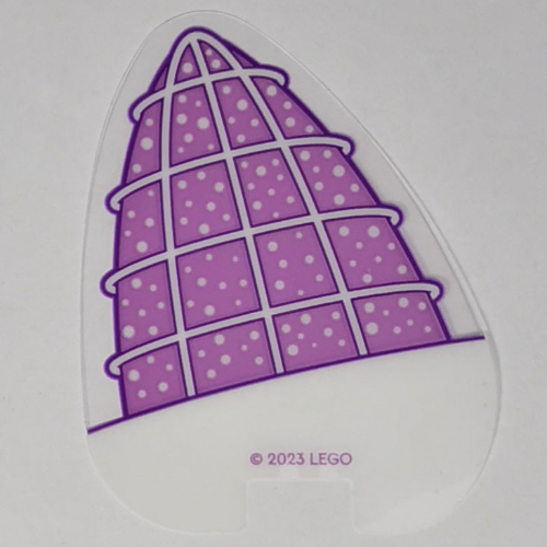 Lego Cat Ear, Medium Lavender Windows Print / Trans-Clear