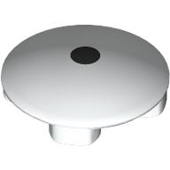 Lego Plate Round 2 x 2 with Rounded Bottom with Black Dot Print