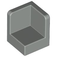 Lego Panel 1 x 1 x 1 Corner / Light Gray