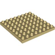 Lego Duplo Plate 8 x 8 / Tan