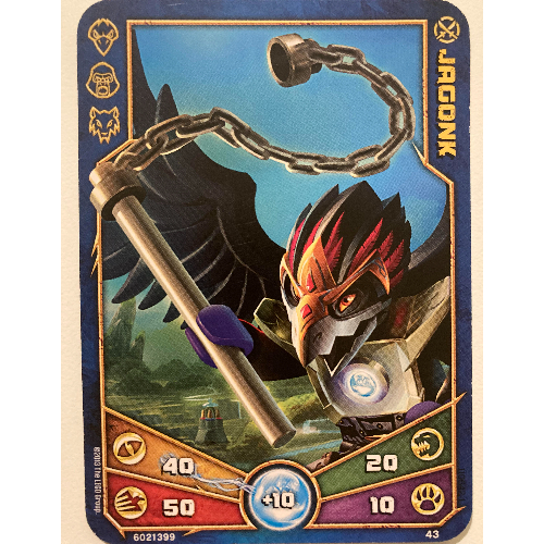 Lego Trading Card, Legends of Chima Deck #1: 43 [Jagonk] / [No Color/Any Color]