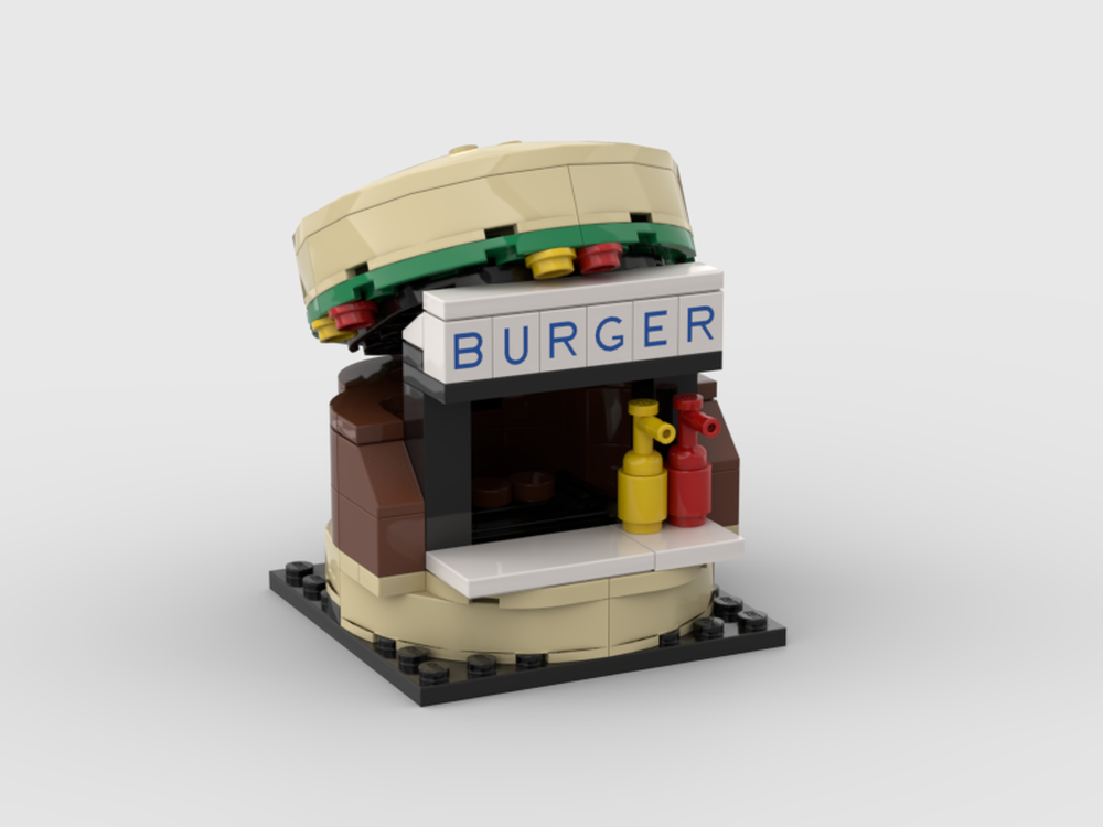 Lego MOC - Burger Stall RCT2