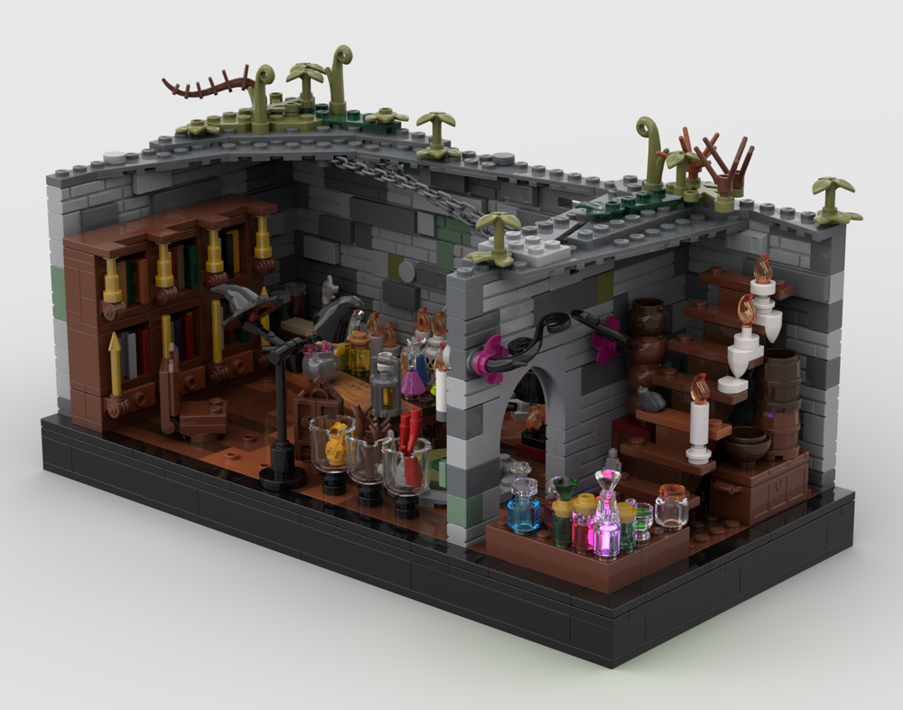 Lego D&D witch diorama