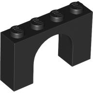 Lego Brick Arch 1 x 4 x 2 / Black