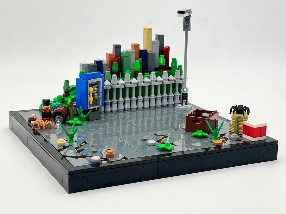Lego Abandoned Lot Diorama