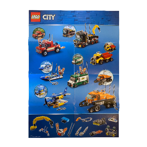 Lego Poster, City, Vehicles Print