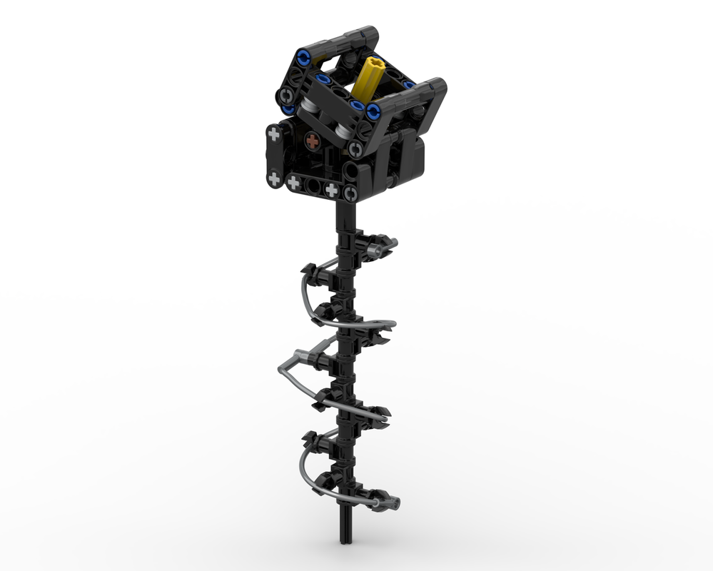 Lego Auger Attachment for Volvo EC500 Hybrid Excavator Mod