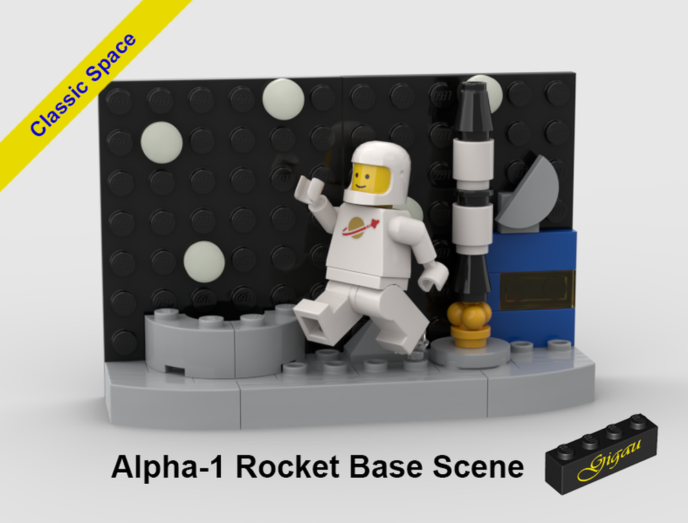 Lego Alpha-1 Rocket Base Scene for TV #40774