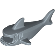 Lego Animal Body Part, Shark Body with Three Gill Slits / Sand Blue