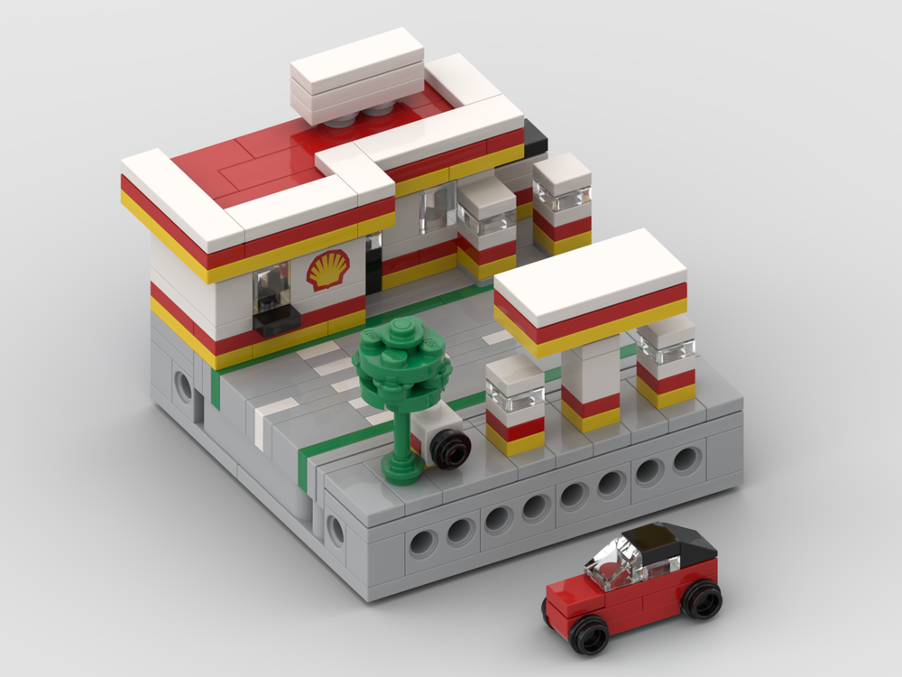 Lego 377 - Shell Service Station (microscale version)