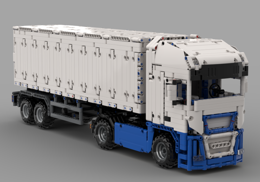 Lego Iveco Stralis Hy Way with cool trailer