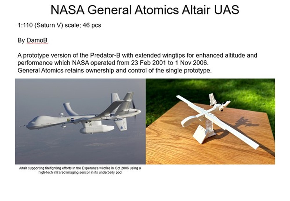 Lego DamoB's NASA General Atomics Altair