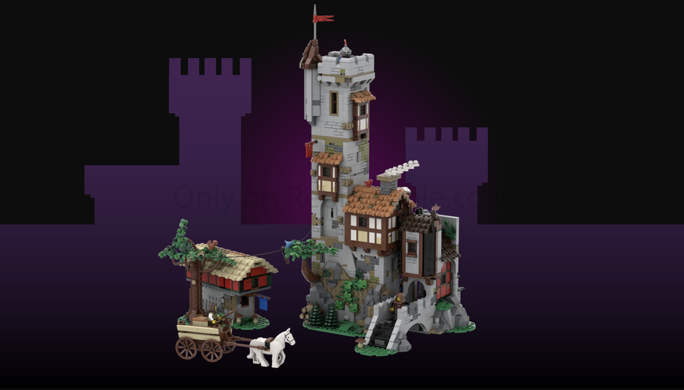 Lego Wolfpack Tower - alternate build of 10332