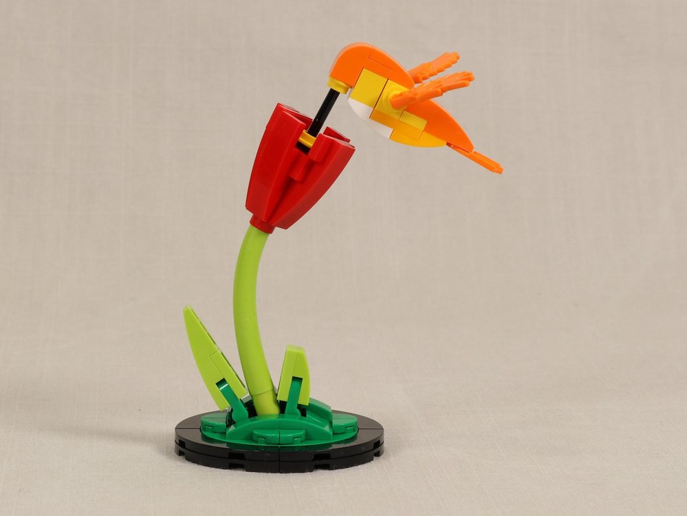 Lego Hummingbird and Flower