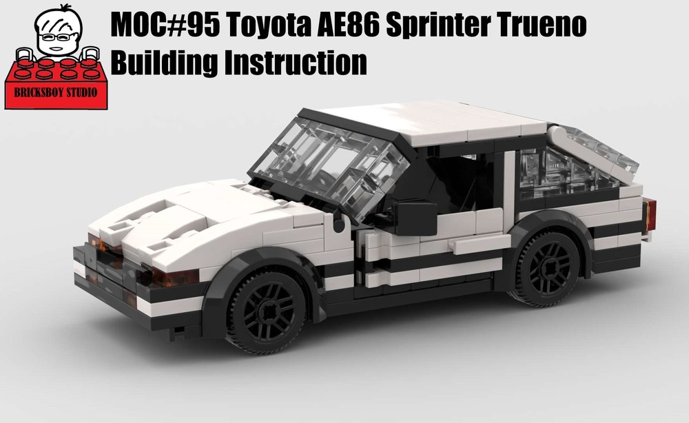 Lego MOC#95 Toyota AE86 Sprinter Trueno, Initial D, 頭文字イニシャル D