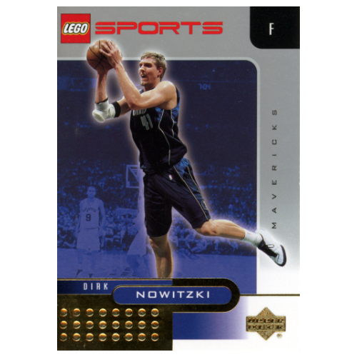 Lego Trading Card, NBA: Dirk Nowitzki, Dallas Mavericks #41 (Gold Leaf) / [No Color/Any Color]
