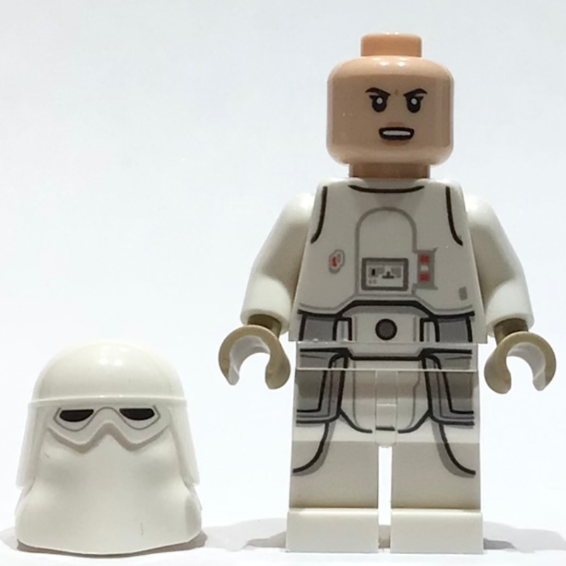Lego Snowtrooper, White Hips, Light Nougat Head, Female