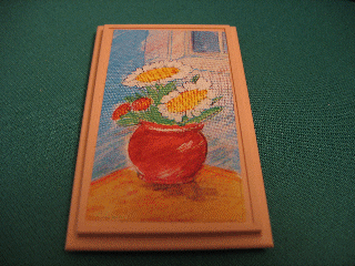 Lego Scala Wall, Panel 6 x 10 with Red Vase with Flowers Pattern (Sticker) - Set 3290