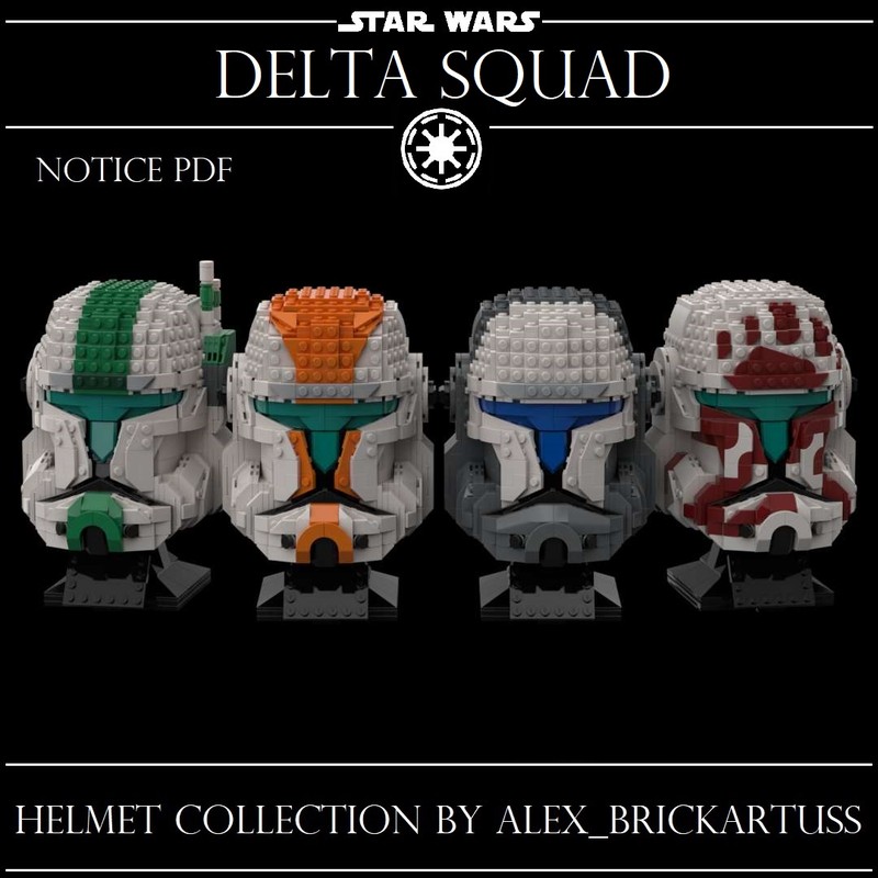 Lego Pack Helmet Commando Delta Squad