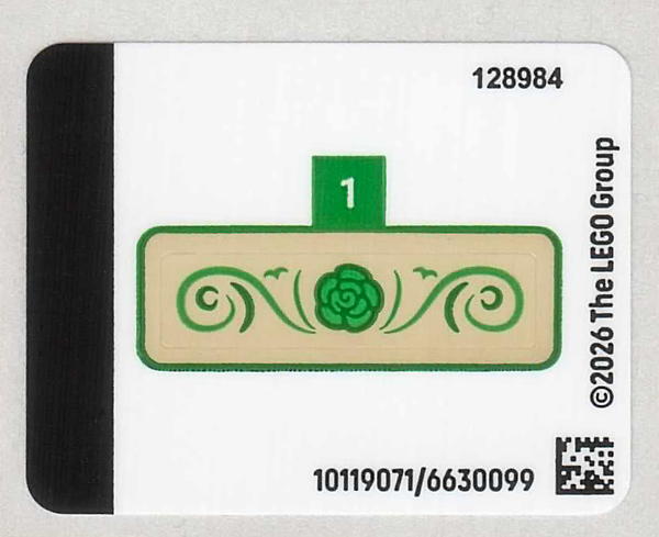 Lego Sticker Sheet for Set 40883-1