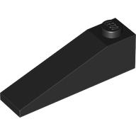 Lego Brick Sloped 18° 4 x 1 / Black