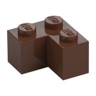 Lego Brick 2 x 2 Corner / Brown