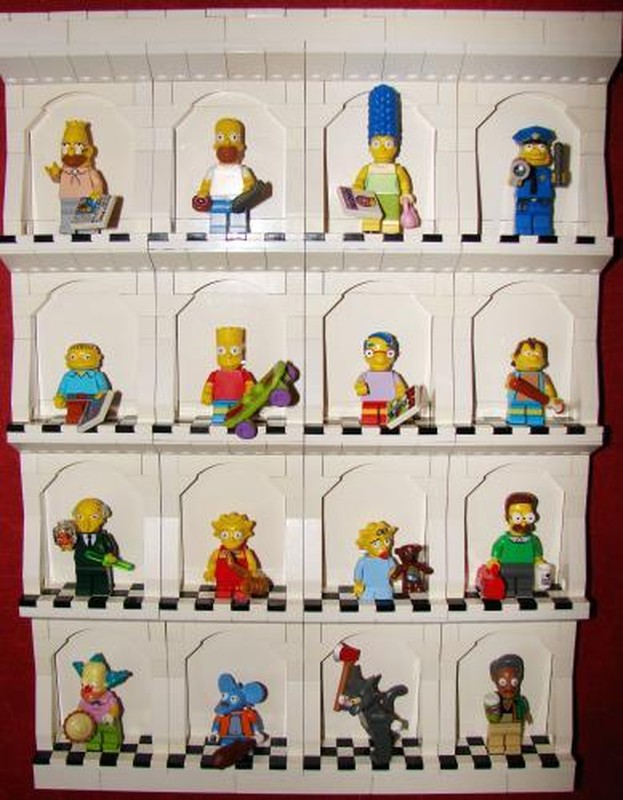 Lego minifig modular display stand