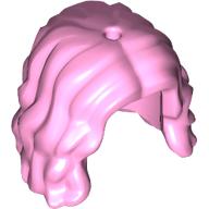 Lego Hair Long Wavy/Curly / Bright Pink
