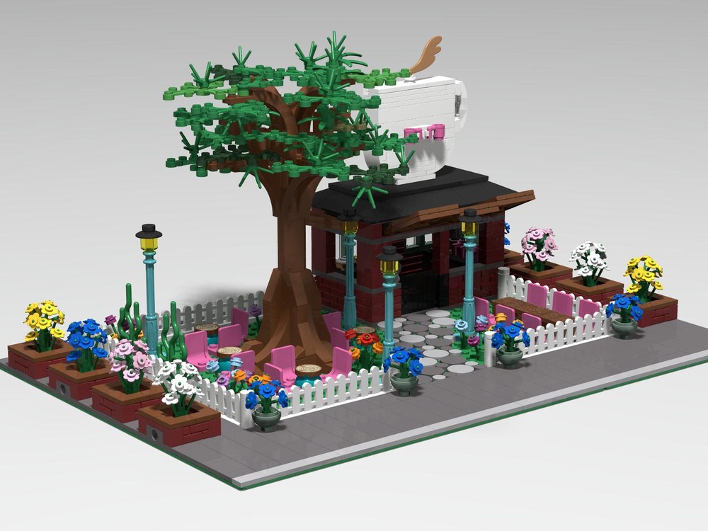 Lego Picket Fence Garden Café