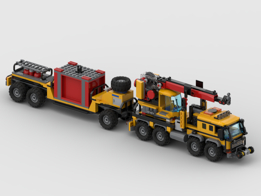 Lego Jungle Cargo Truck & Trailer