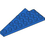 Lego Wedge Plate 8 x 4 Wing Right with Stud Notch / Blue