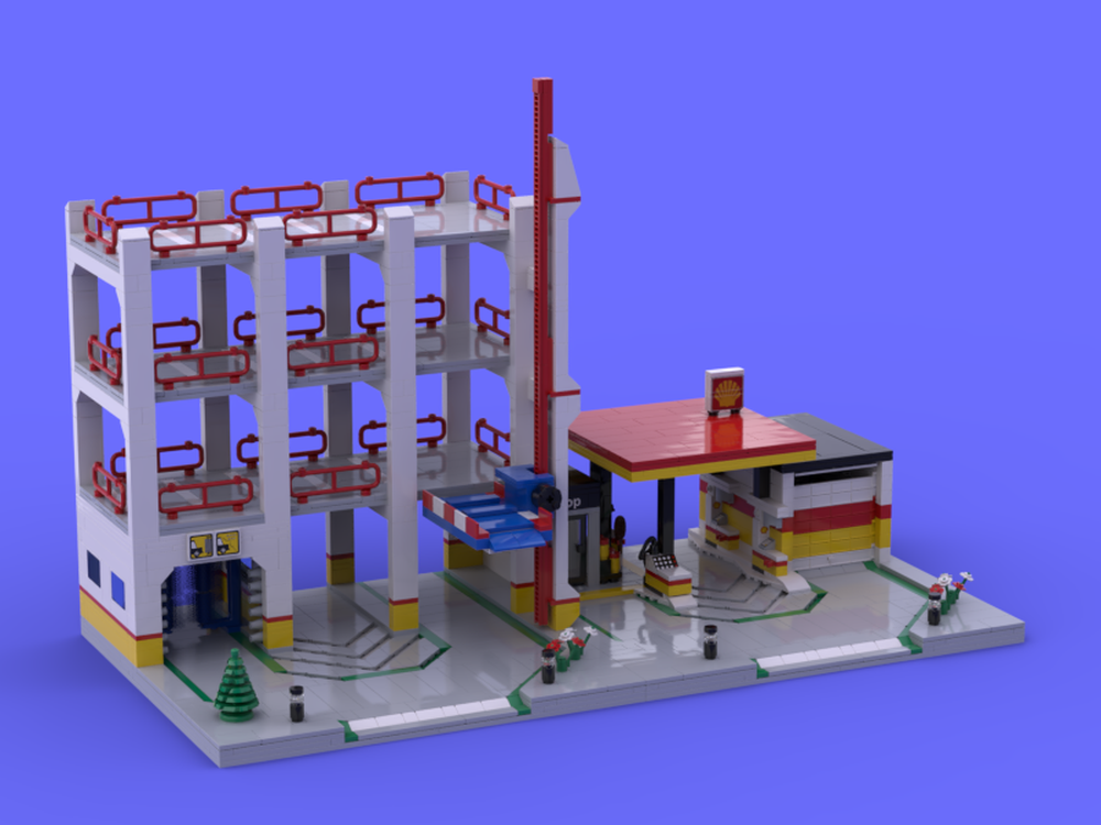 Lego 6394 Metro Park & Service Tower Upgraded