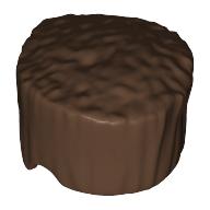 Lego Hair Flat Top, Tall / Brown