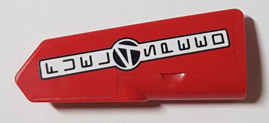 Lego Technic, Panel Fairing #21 Very Small Smooth, Side B with 'FUEL SPEED' Pattern (Sticker) - Set 42000