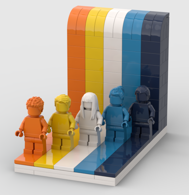 Lego Aroace Flag - Everyone is Awesome