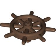 Lego Boat / Ship Wheel / Helm / Brown