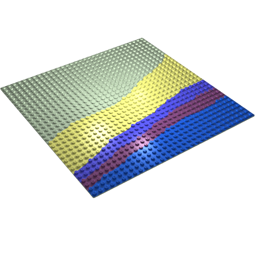 Lego Baseplate 32 x 32 with Beach Print