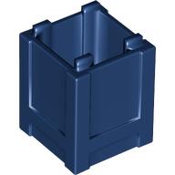 Lego Container Box 2 x 2 x 2 - Top Opening / Dark Blue