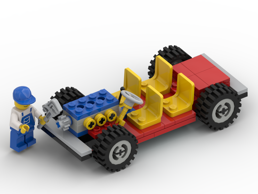 Lego Mini 853 car chassis 1977